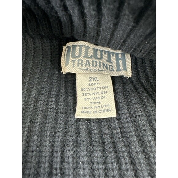 Duluth Trading Brigadier Full Zip Mock Neck Sweater Jacket 57713 Pocket Mens 2XL - Picture 11 of 14